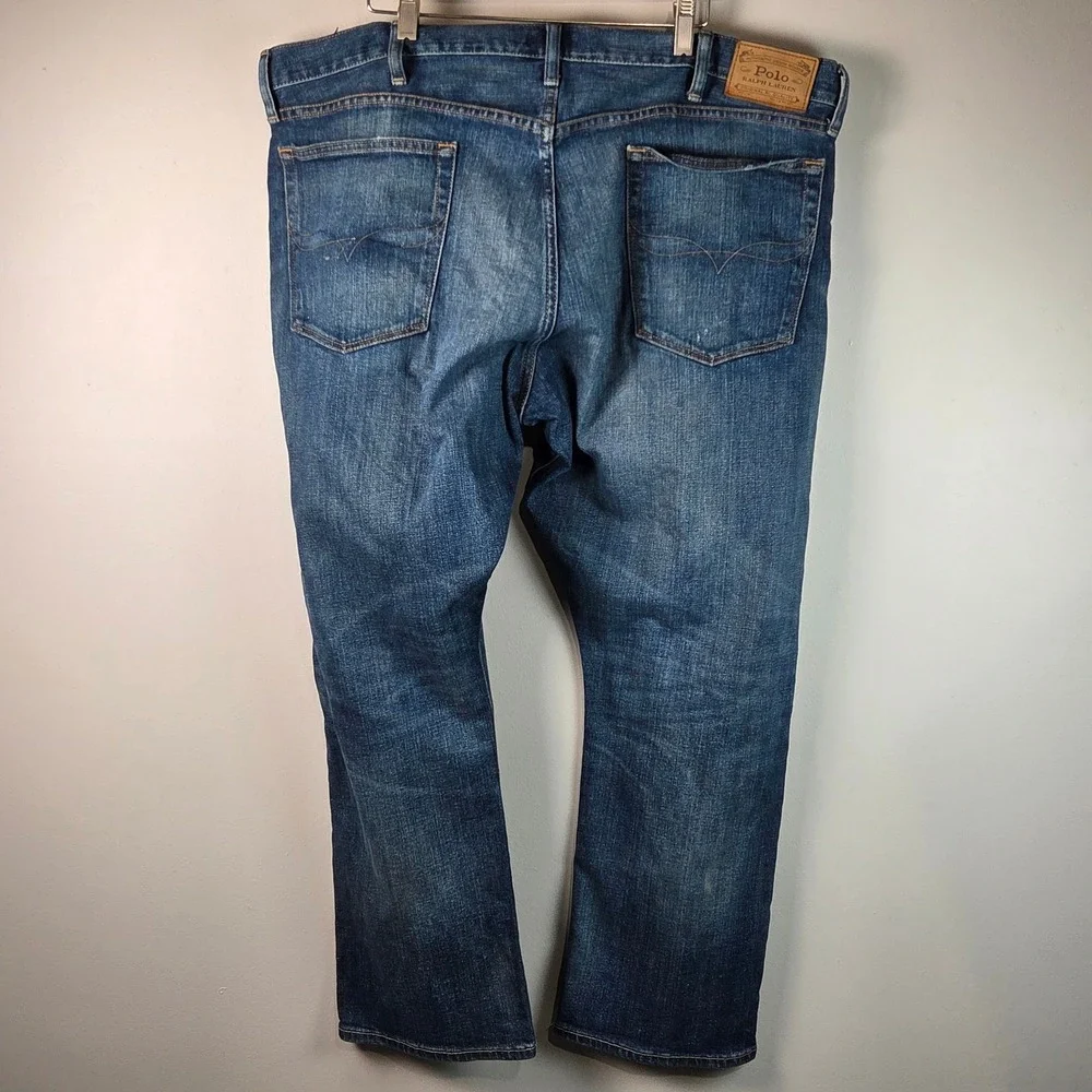 Polo Ralph Lauren Jeans Men 40x30 Blue Hampton Relaxed Straight 710781459001